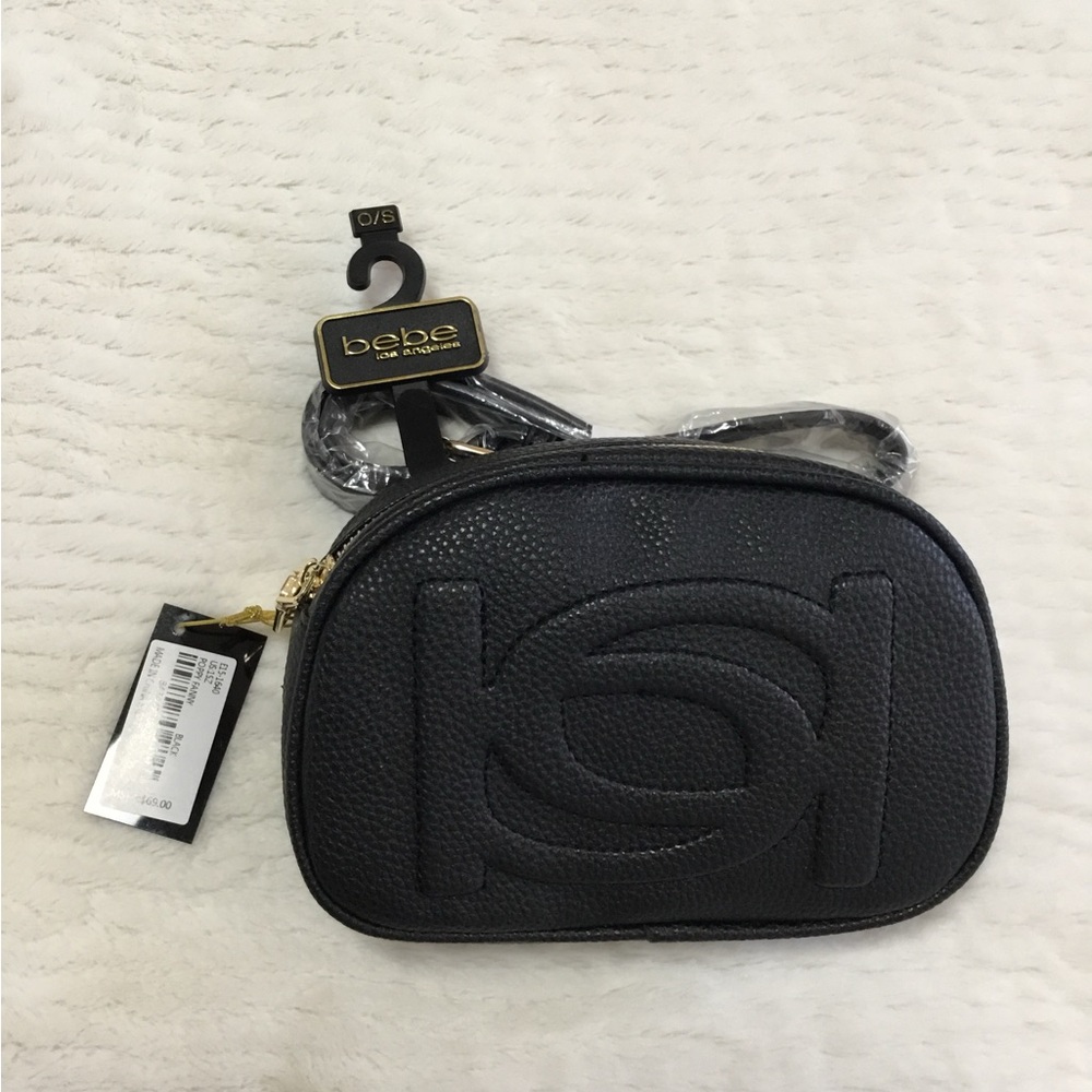 Bebe black taupe fanny pack new with tag - Picture 1 of 13